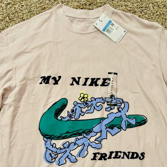 Nike Men’s Sportswear Max 90 Long Sleeve T-Shirt Pink DZ3080-699, Size Medium - Picture 5 of 7